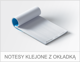 Notesy klejone z okładką