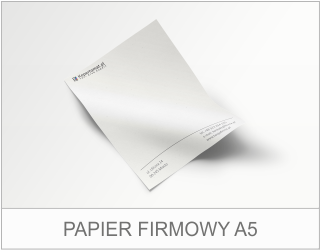 Papier firmowy A5