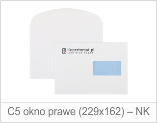 Koperta C5 okno prawe (229x162 mm) – AUT/NK