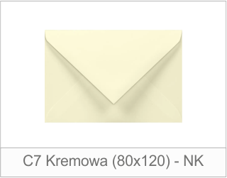 Koperta ozdobna C7 Kremowa (120x80) - NK