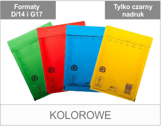 Koperty bąbelkowe kolorowe