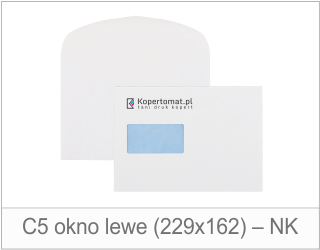 Koperta C5 (okno lewe (229x162 mm) - AUT/NK