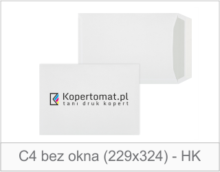 Koperta C4 bez okna (HK)